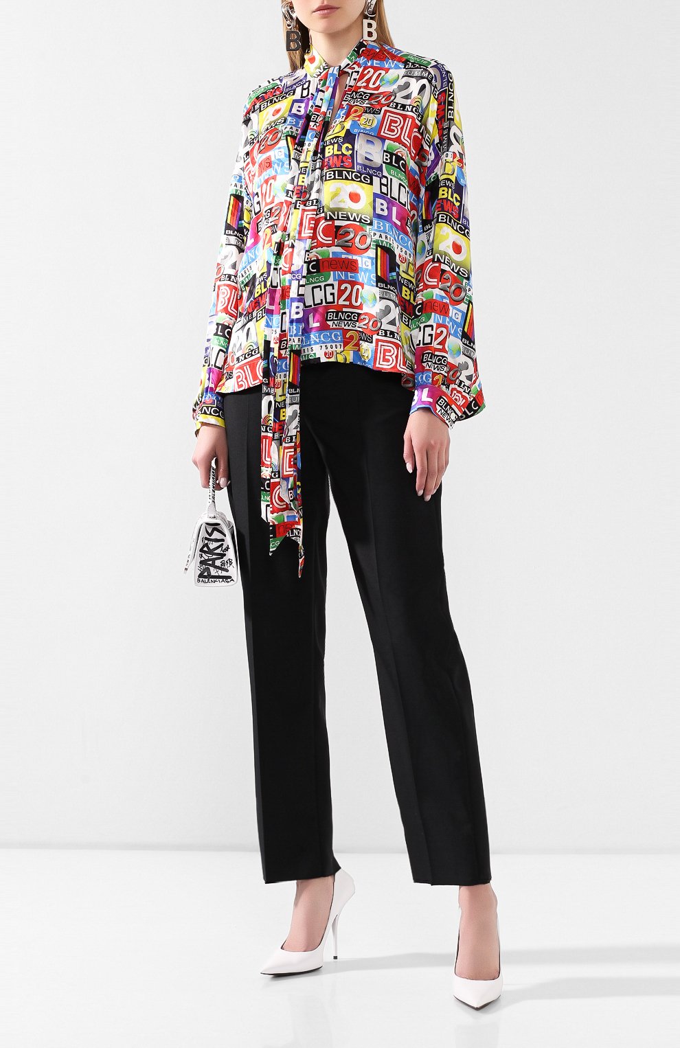Брюки BALENCIAGA черного цвета по цене 77400 руб., арт. 622021/TXI17, фото 2 Брюки BALENCIAGA, арт. 622021/TXI17, фото 2