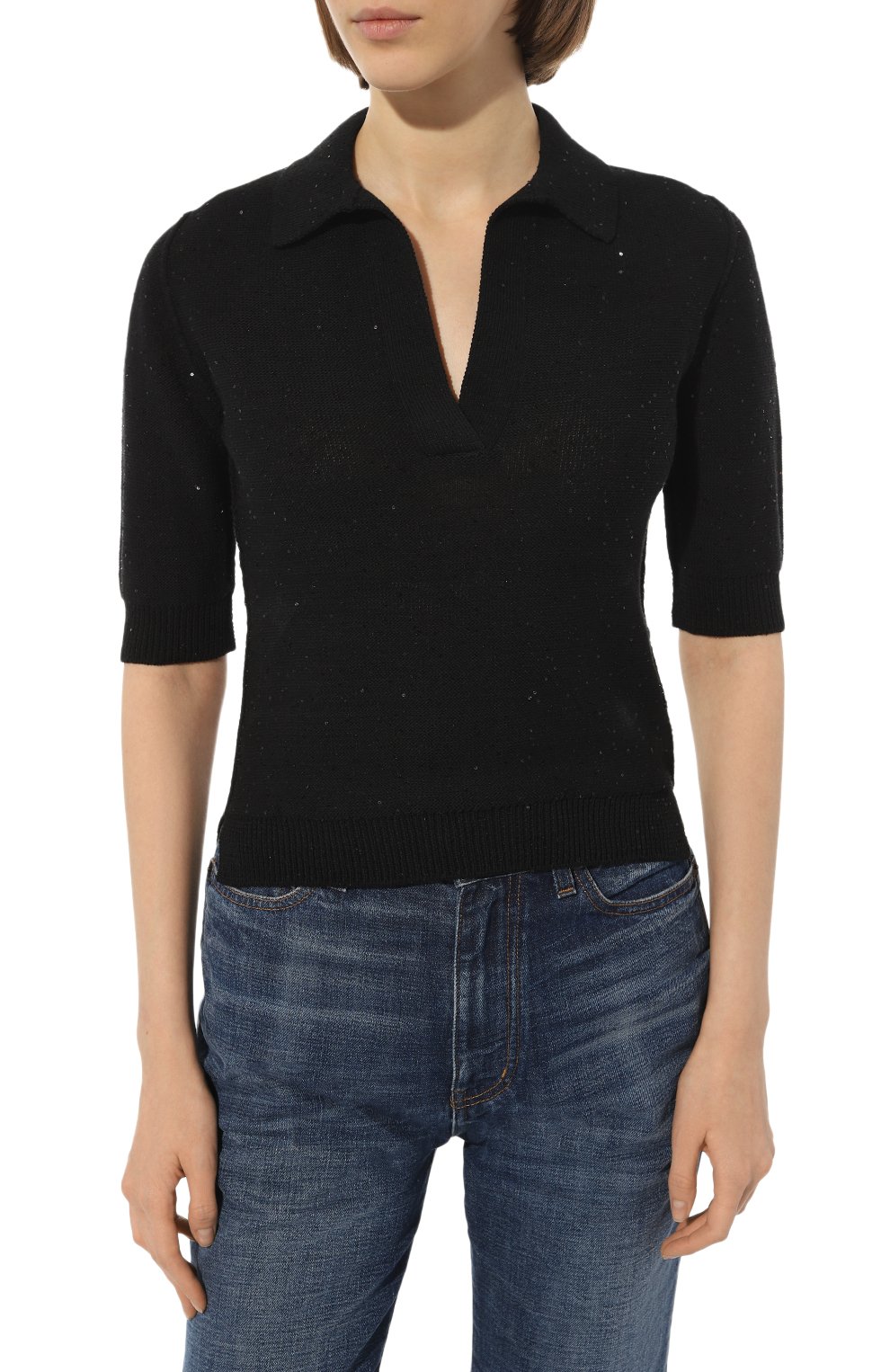 Хлопковый пуловер LORENA ANTONIAZZI, арт. P23145VM40A/2545, фото 3