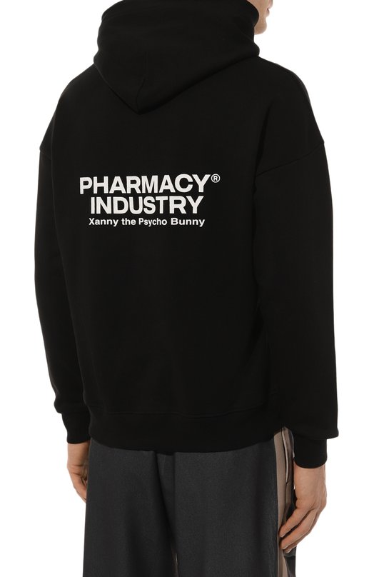 Хлопковое худи Pharmacy Industry PHABM00099 Чёрный  PHABM00099 Фото 4