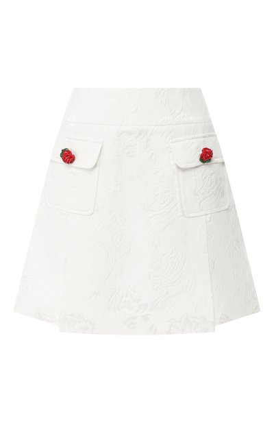Женская юбка из смеси хлопка и шелка DOLCE & GABBANA, арт. F4BIVT/FJM04