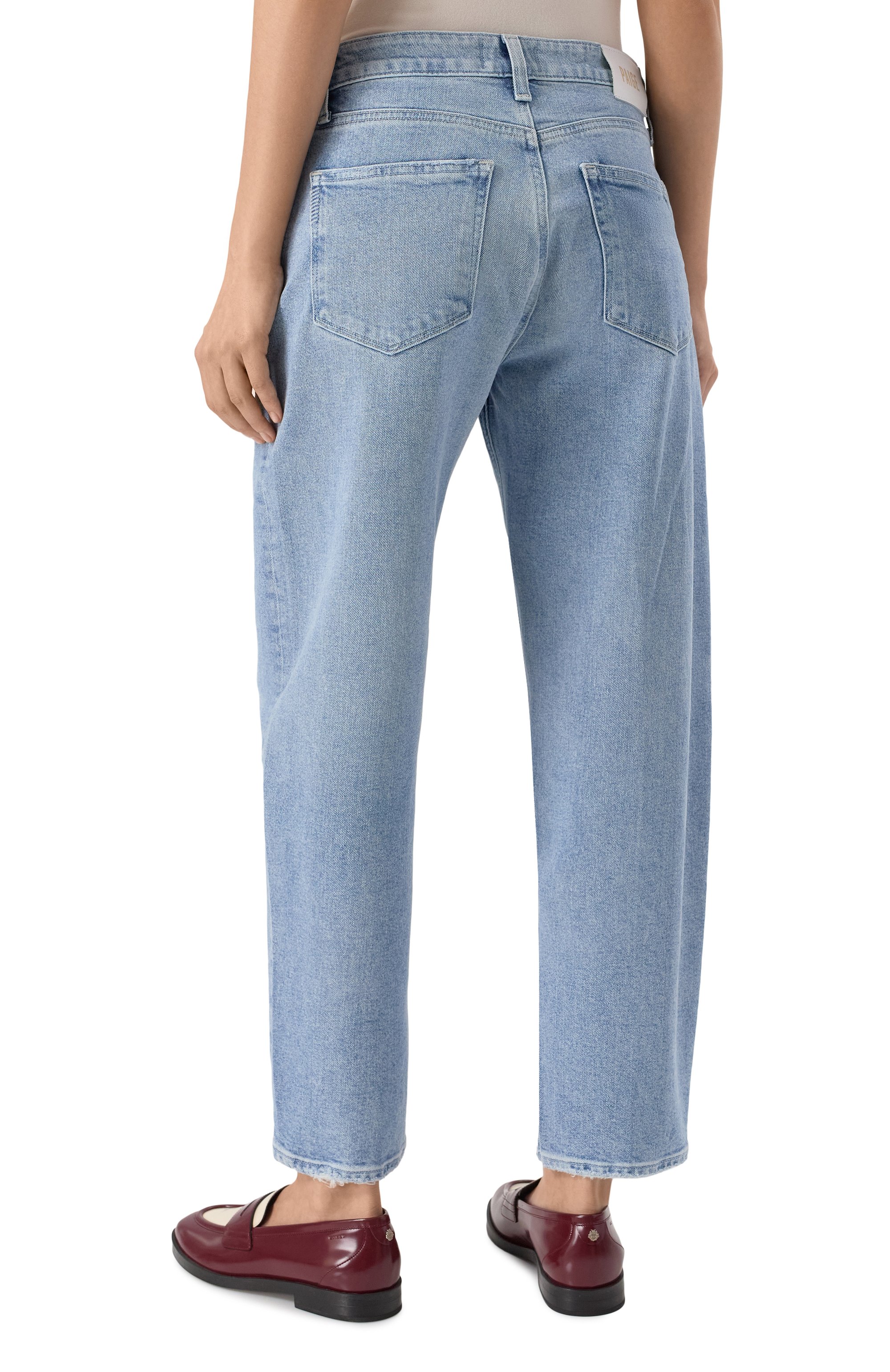 Джинсы PAIGE голубого цвета по цене 42400 руб., арт. 1H84L53-C397, фото 4 Джинсы PAIGE, арт. 1H84L53-C397, фото 4