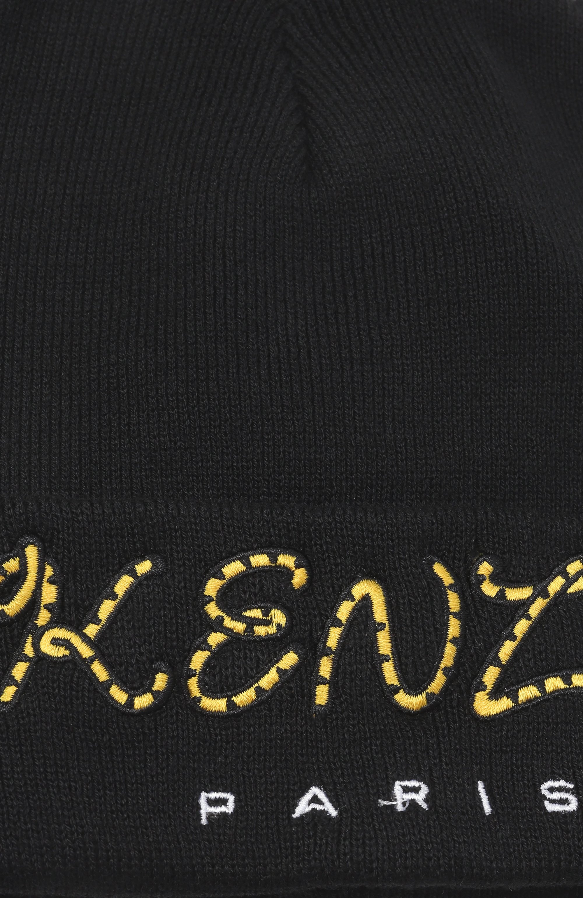 Шапка KENZO черного цвета по цене 7550 руб., арт. K51032, фото 3 Шапка KENZO, арт. K51032, фото 3