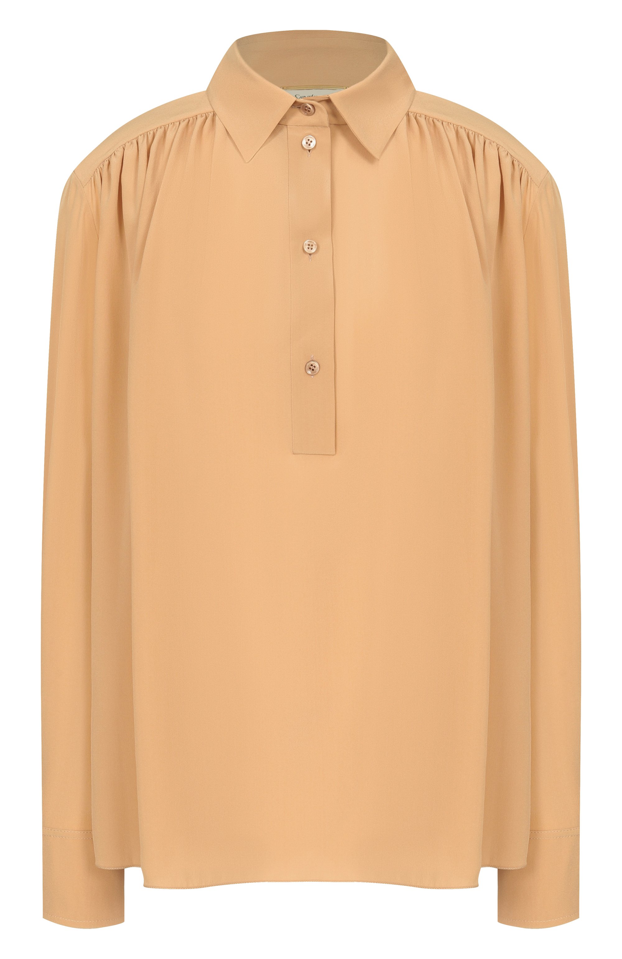 Шелковая блузка SAINT LAURENT, арт. 860987/Y100W, фото 1