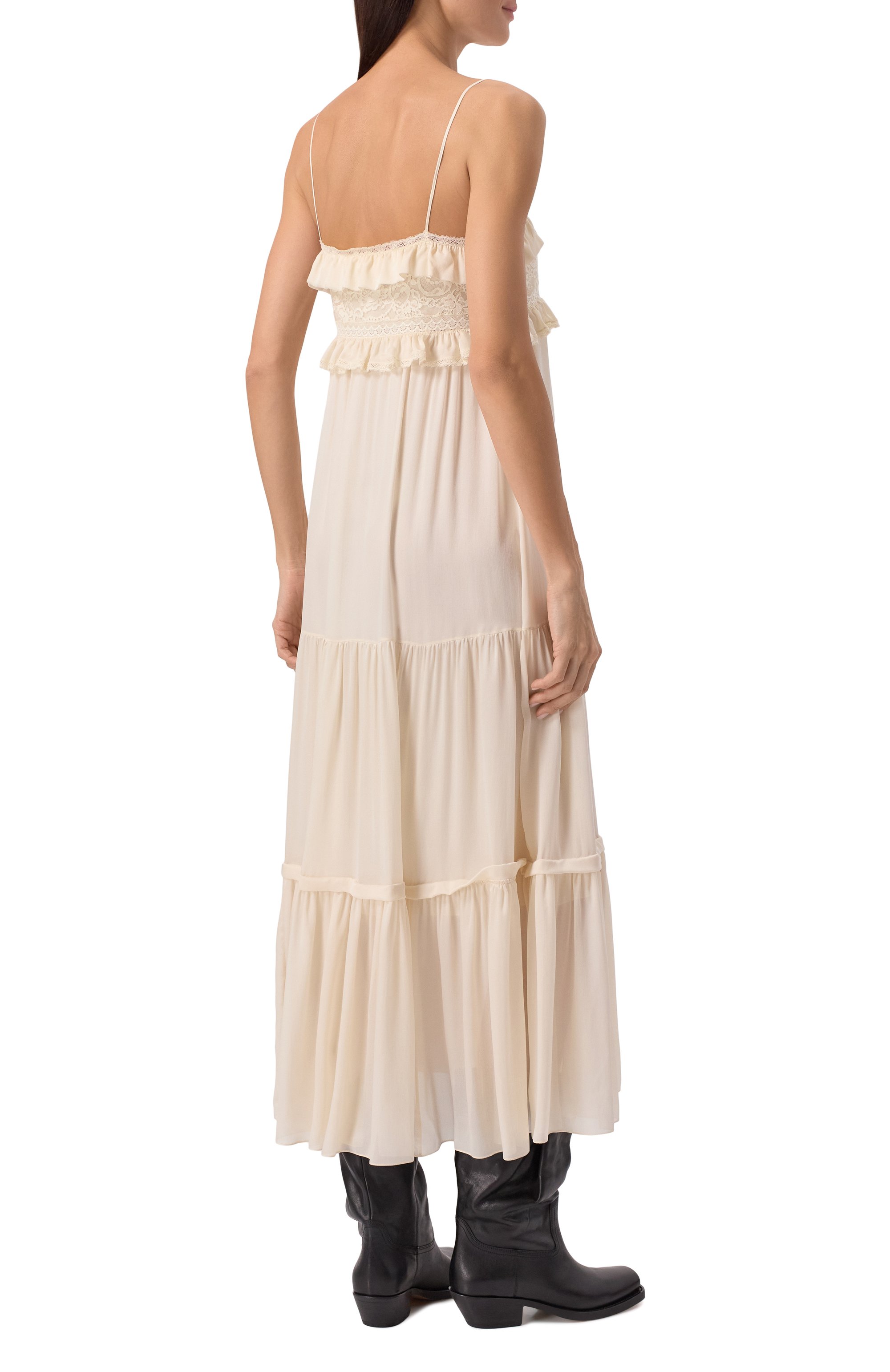 Шелковое платье CHLOÉ, арт. CHC25SR041329, фото 4