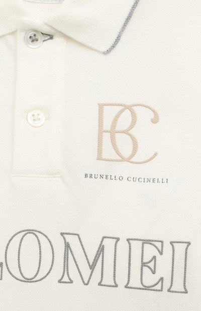 Хлопковое поло BRUNELLO CUCINELLI, арт. B0T63T305A, фото 3