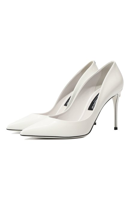 Женские кожаные туфли cardinale DOLCE & GABBANA белого цвета по цене 85750 руб., арт. CD1657/A1471 | Фото 1