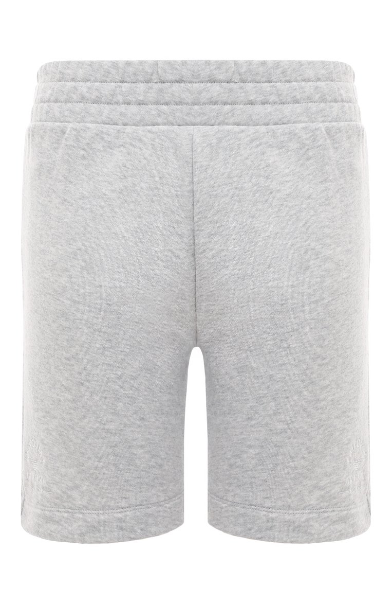 Женские шорты EMPORIO ARMANI серого цвета, арт. 164841/4R276 | Фото 1 (Нос: Не проставлено; Материал внешний: Хлопок, Синтетический материал)
