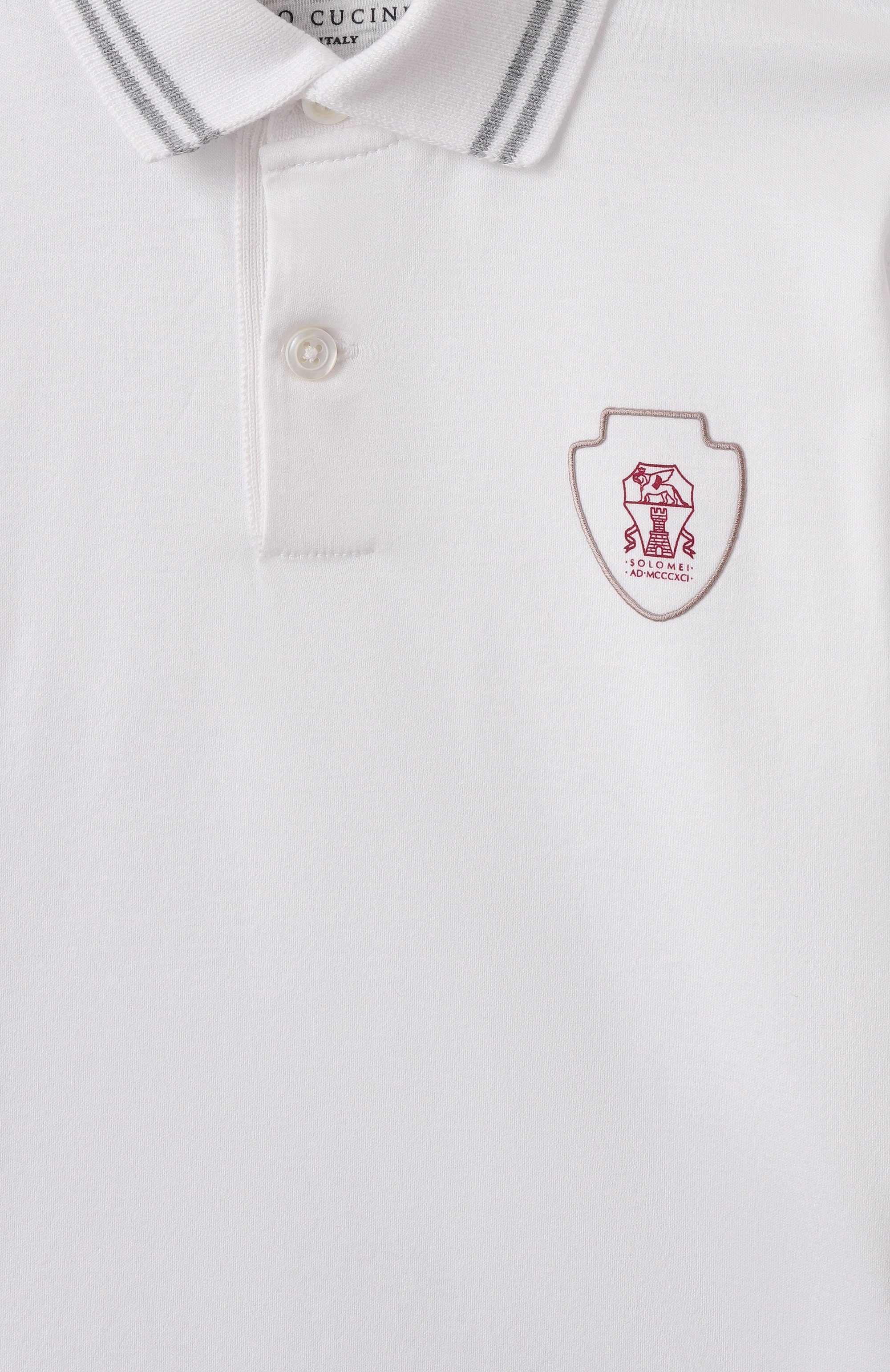 Хлопковое поло BRUNELLO CUCINELLI, арт. B0B13917TA, фото 3