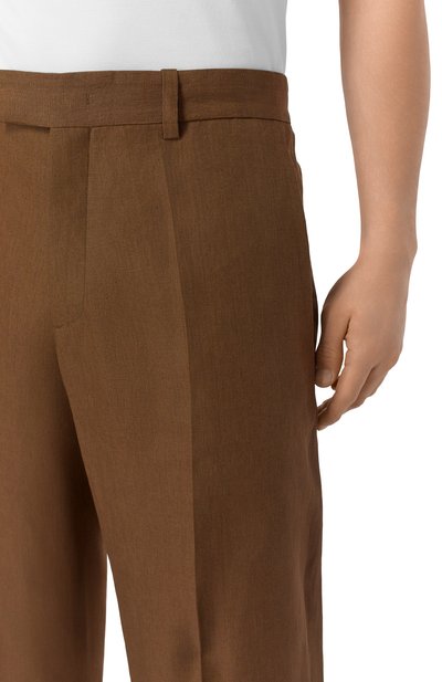 Льняные брюки MVST коричневого цвета по цене 72850 руб., арт. M26.2PM.T039/F157, фото 5 Льняные брюки MVST, арт. M26.2PM.T039/F157, фото 5