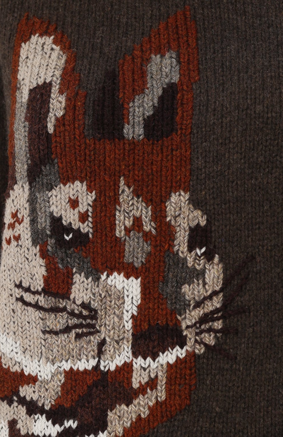 Вязаный шерстяной свитер с принтом MULBERRY, арт. MYPL753067/YLY20003B, фото 5