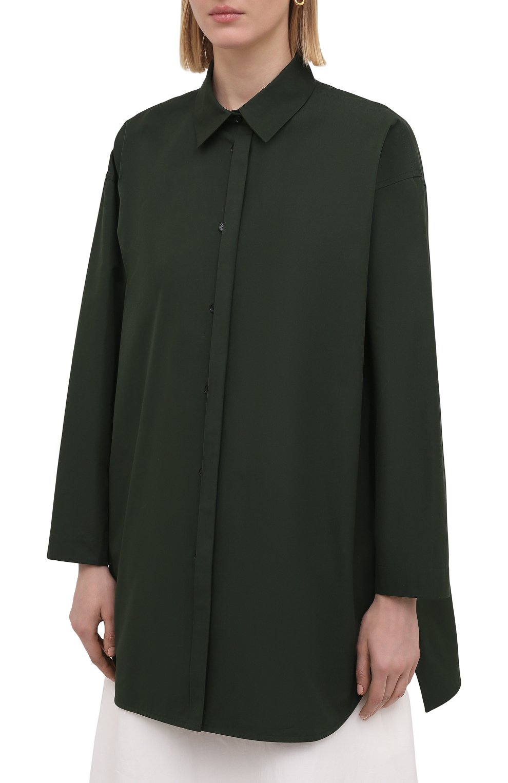 Хлопковая рубашка JIL SANDER, арт. JSWS606905-WS244200, фото 3