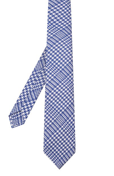 Шелковый галстук KITON синего цвета по цене 29350 руб., арт. UCRVKLC01H21, фото 3 Шелковый галстук KITON, арт. UCRVKLC01H21, фото 3