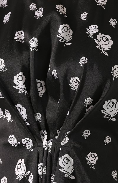 Платье с принтом KENZO черно-белого цвета по цене 38950 руб., арт. 2R010954G, фото 5 Платье с принтом KENZO, арт. 2R010954G, фото 5