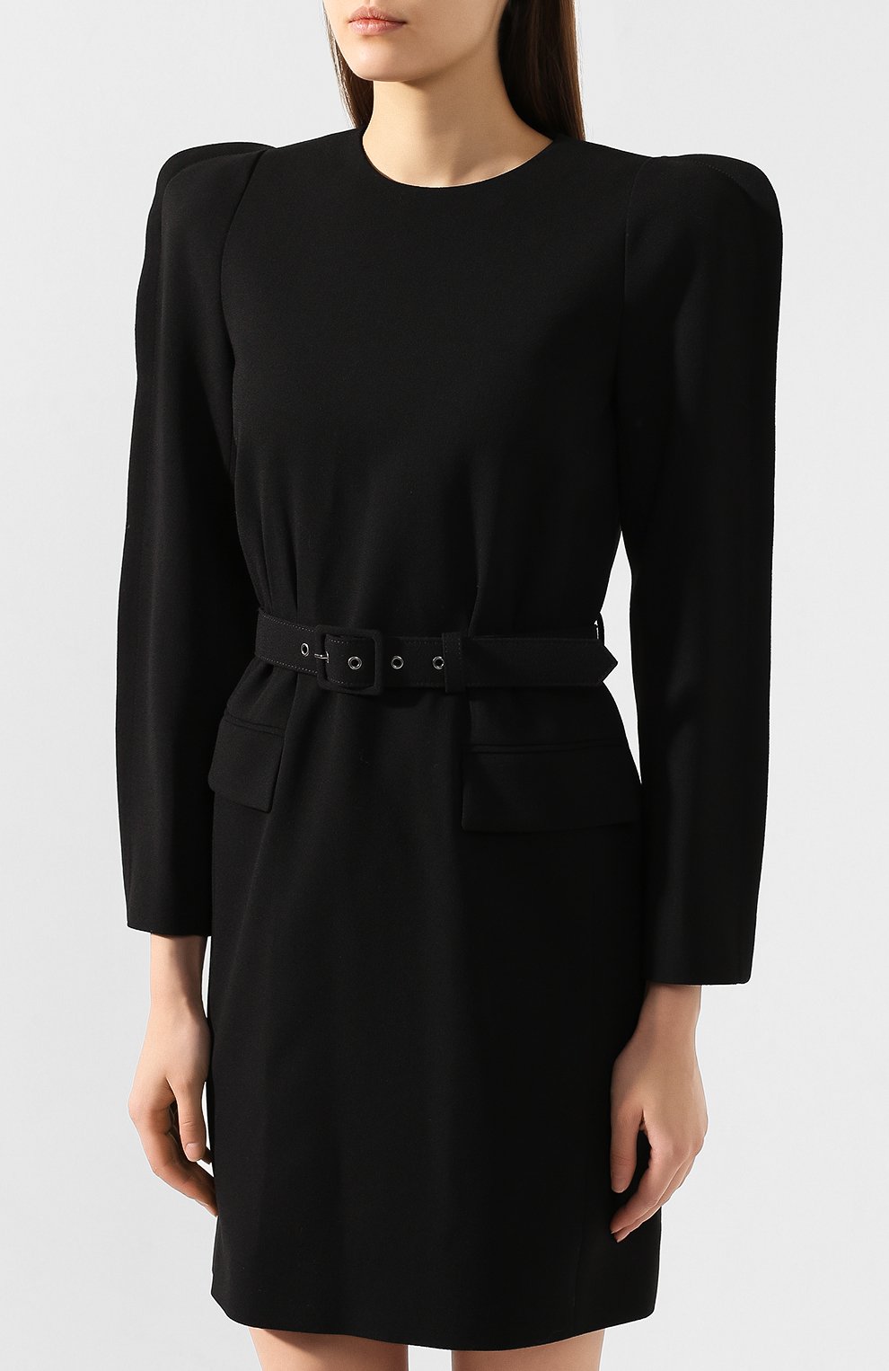 Шерстяное платье GIVENCHY черного цвета по цене 141500 руб., арт. BW20S510EG, фото 3 Шерстяное платье GIVENCHY, арт. BW20S510EG, фото 3