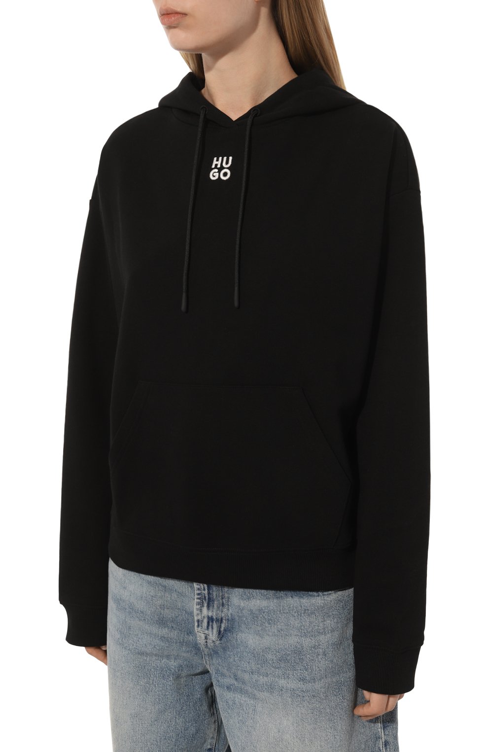 Хлопковое худи HUGO, арт. 50522423, фото 3