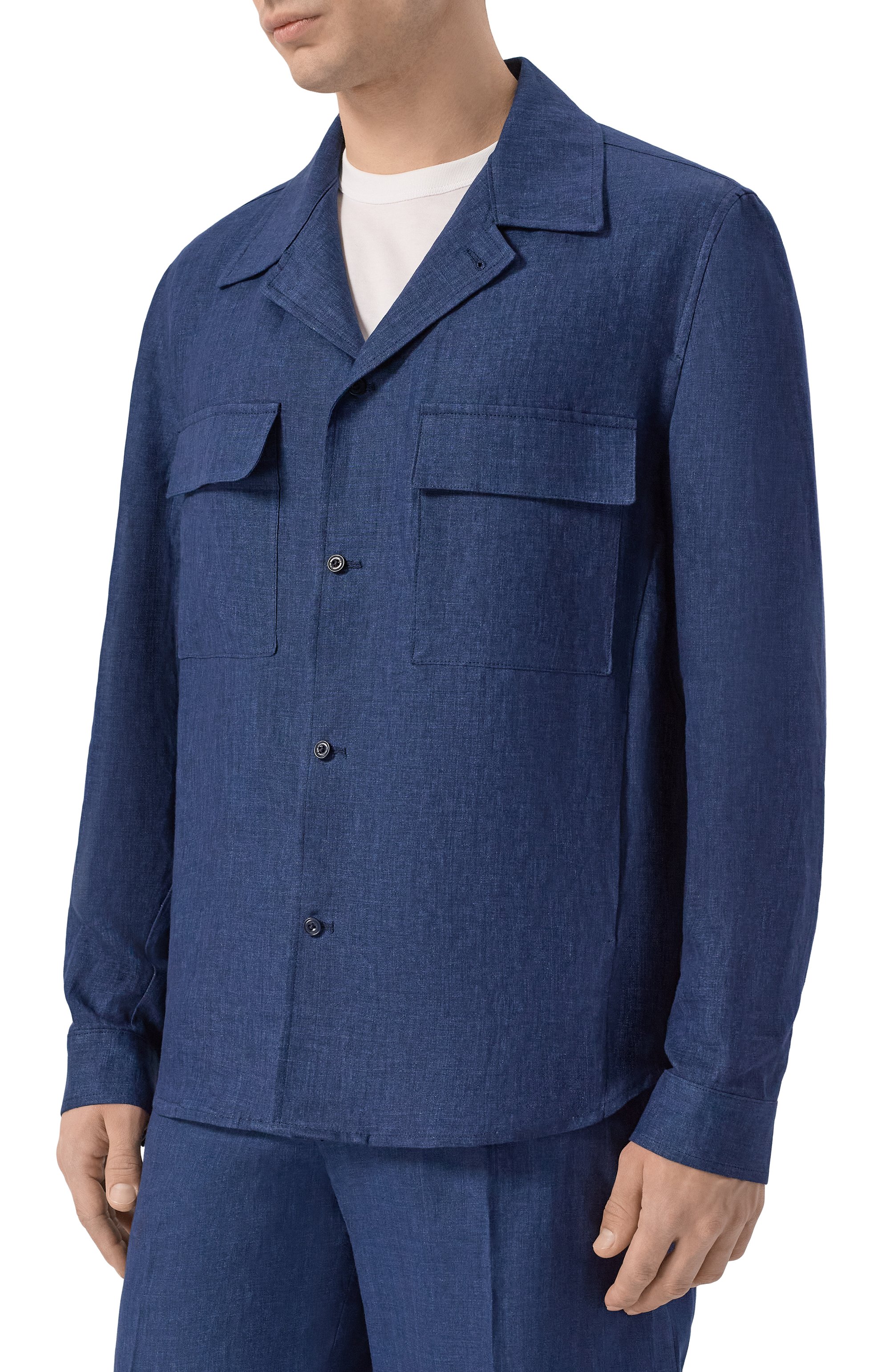 Льняная рубашка ANDREA CAMPAGNA, арт. J0HNAC/300118,  фото 3