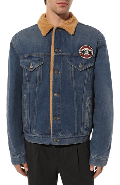 Утепленная джинсовая куртка GUCCI, арт. 552048 XDAFZ, фото 3