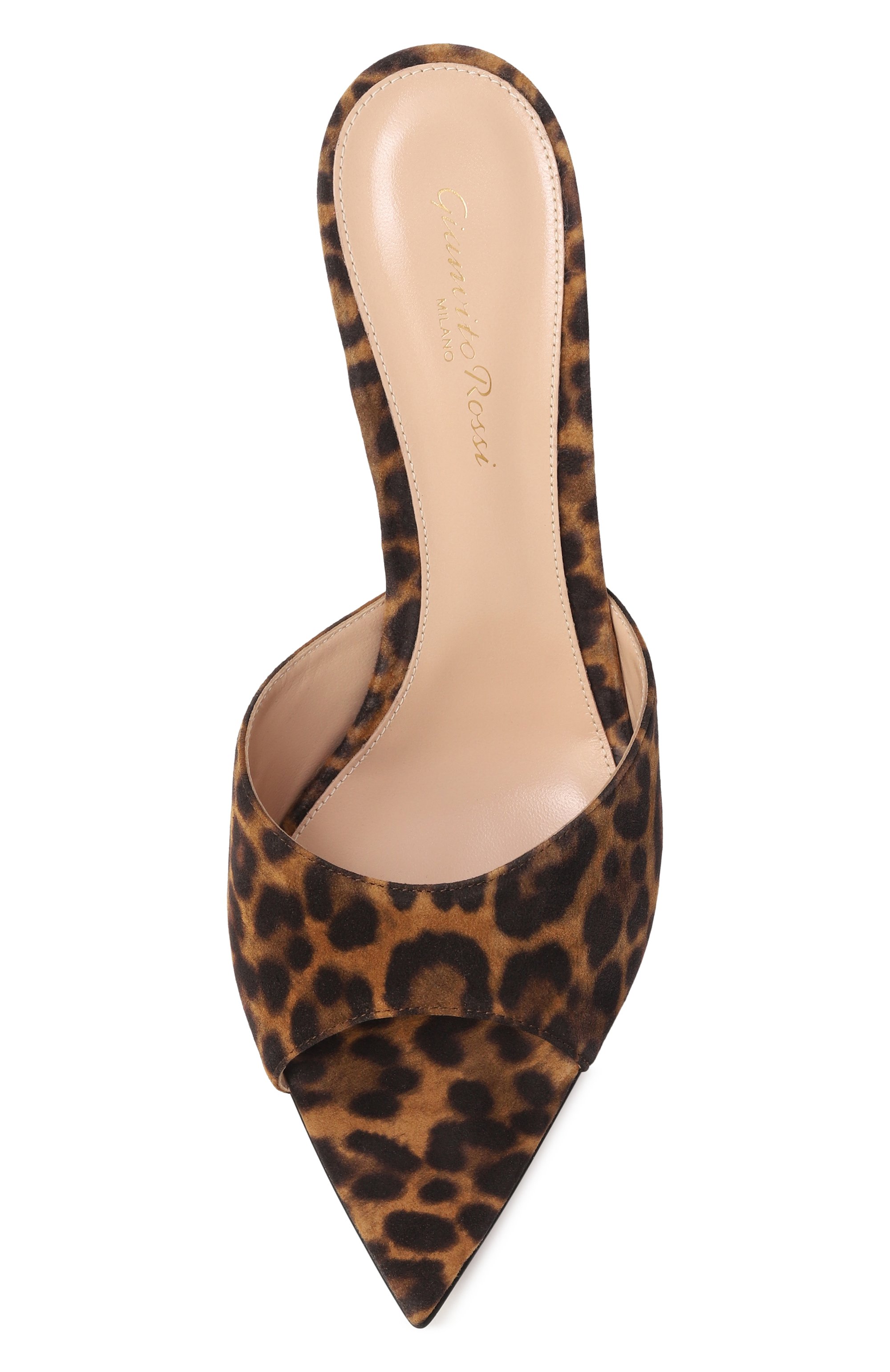 Замшевые мюли elle 70 GIANVITO ROSSI леопардового цвета по цене 99100 руб., арт. G10063.70RIC.CMDALLP, фото 6 Замшевые мюли elle 70 GIANVITO ROSSI, арт. G10063.70RIC.CMDALLP, фото 6