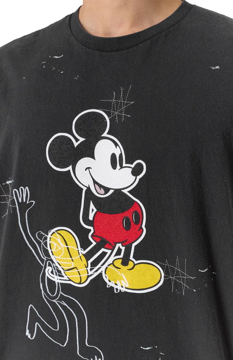 Мужская хлопковая футболка DOMREBEL черного цвета, арт. VTG MICK SS25/T-SHIRT | Фото 5 (Материал внешний: Хлопок; Длина (для топов): Стандартные; Рукава: Короткие; Принт: С принтом; Стили: Гранж; Мужское Кросс-КТ: Футболка-одежда; Кросс-КТ: Джерси)