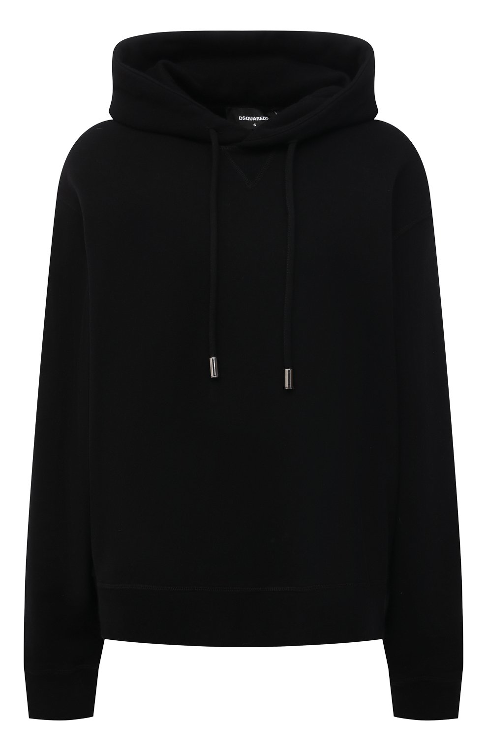 Хлопковое худи DSQUARED2 черного цвета по цене 49950 руб., арт. S80GU0032/S25042, фото 1 Хлопковое худи DSQUARED2, арт. S80GU0032/S25042, фото 1