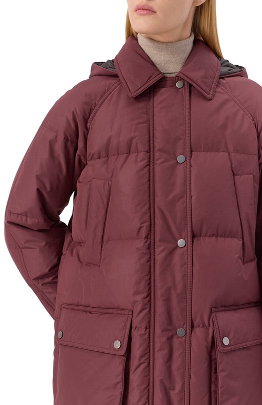 Пуховик Brunello Cucinelli MG5019946 Бордовый  MG5019946 Фото 5