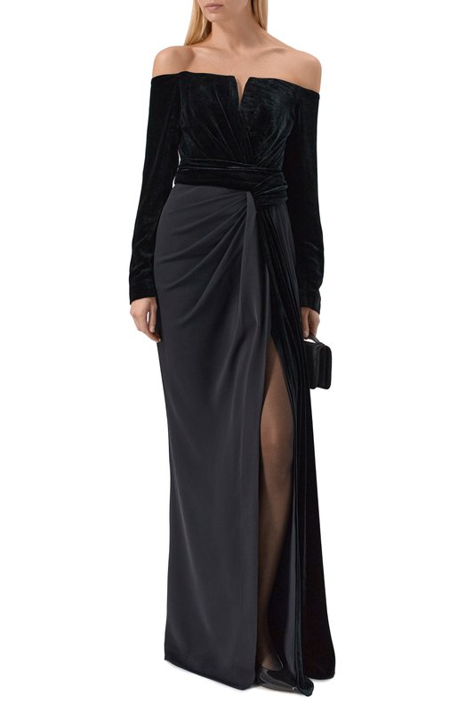 Комбинированное платье Zuhair Murad FDR25034/CRCA018 Чёрный  FDR25034/CRCA018 Фото 2
