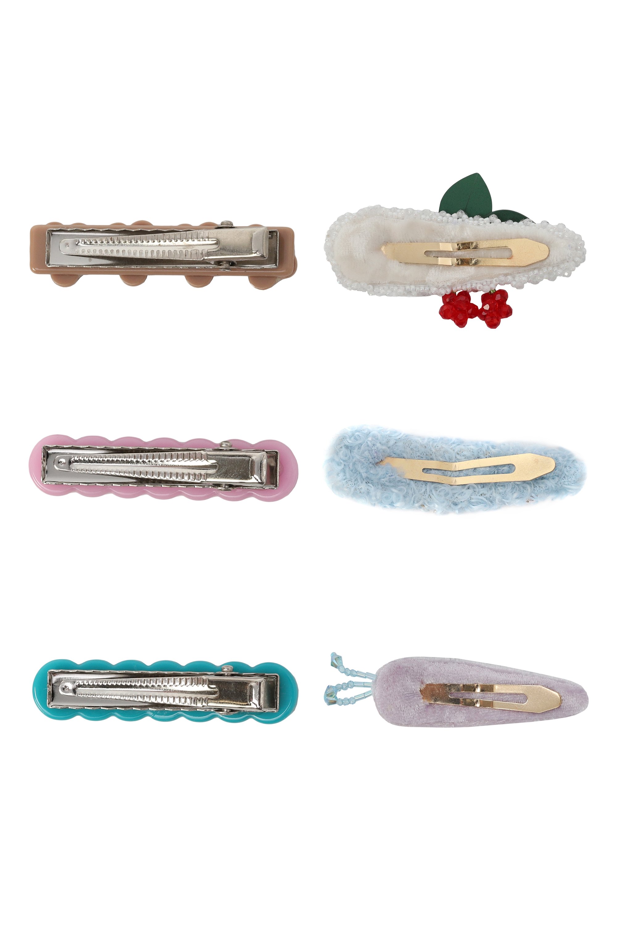 Комплект из шести заколок PINK.OLIVKA разноцветного цвета по цене 14490 руб., арт. PO-70258, фото 2 Комплект из шести заколок PINK.OLIVKA, арт. PO-70258, фото 2