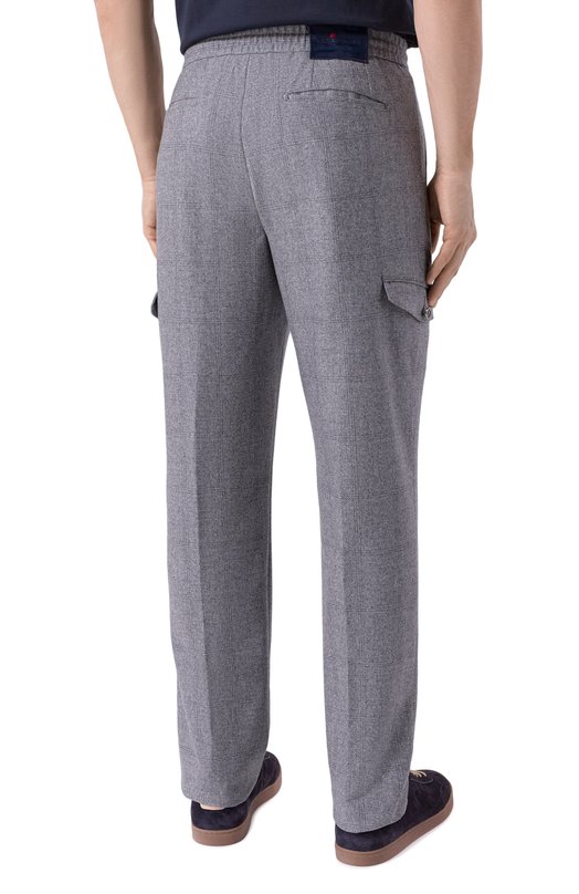 Шерстяные брюки Kiton UPLACTK0127G02 Серый  UPLACTK0127G02 Фото 4