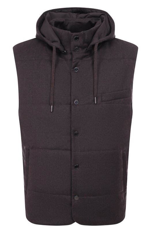 Шерстяной жилет Capobianco 19M140.FLNY. Коричневый 19M140.FLNY.