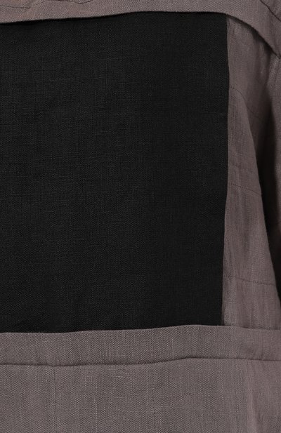 Двустороннее платье из хлопка и льна MIDGARD PARIS разноцветного цвета по цене 60000 руб., арт. F1-DR3-GR, фото 5 Двустороннее платье из хлопка и льна MIDGARD PARIS, арт. F1-DR3-GR, фото 5