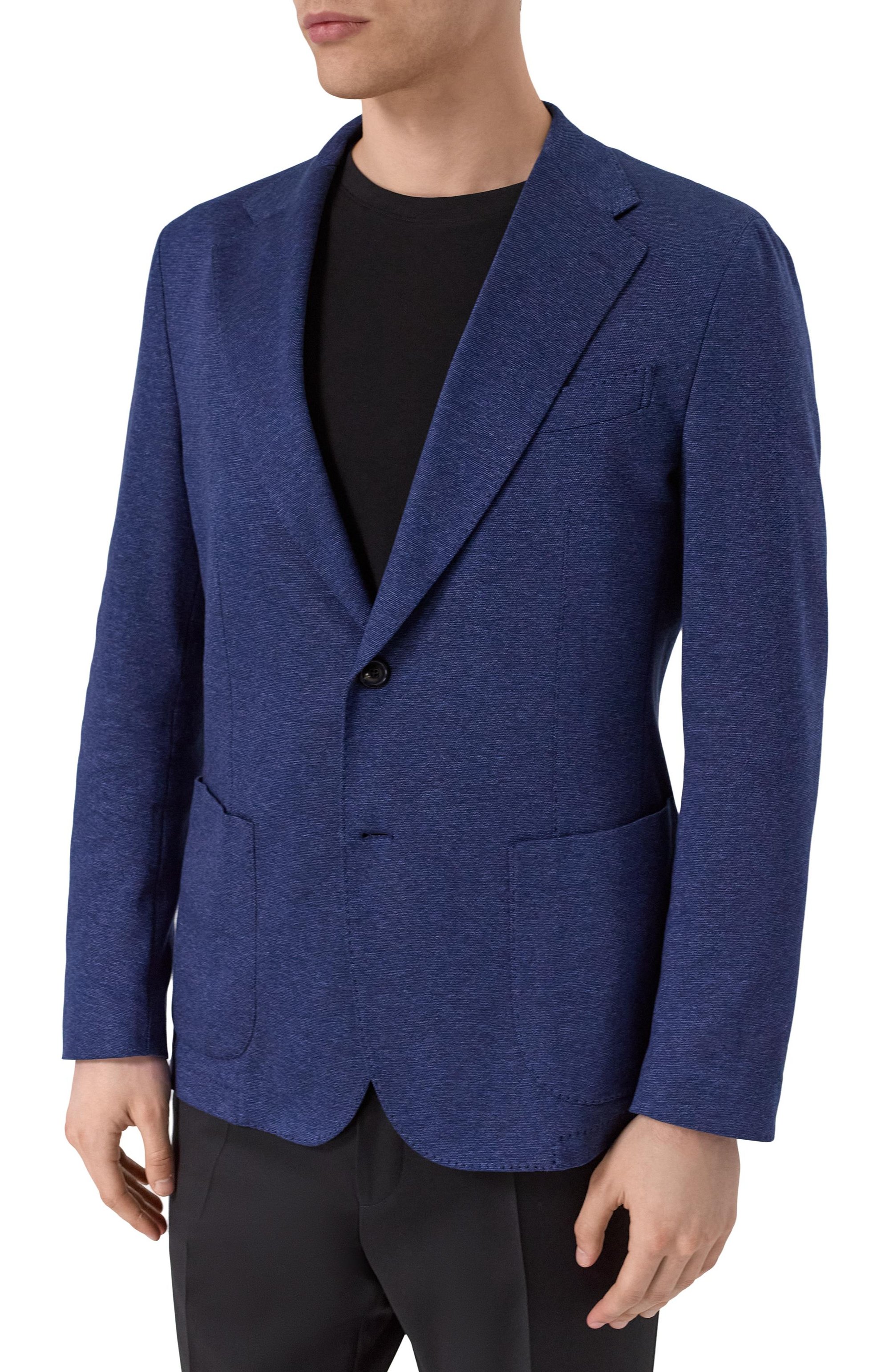 Хлопковый пиджак WINDSOR темно-синего цвета по цене 87550 руб., арт. 13 GI0RN0-J 10013090/30045423/58, фото 5 Хлопковый пиджак WINDSOR, арт. 13 GI0RN0-J 10013090/30045423/58, фото 5