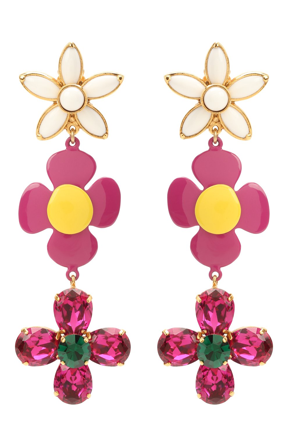 Клипсы SAINT LAURENT фуксия цвета по цене 105500 руб., арт. 651115/Y1ERV, фото 1 Клипсы SAINT LAURENT, арт. 651115/Y1ERV, фото 1