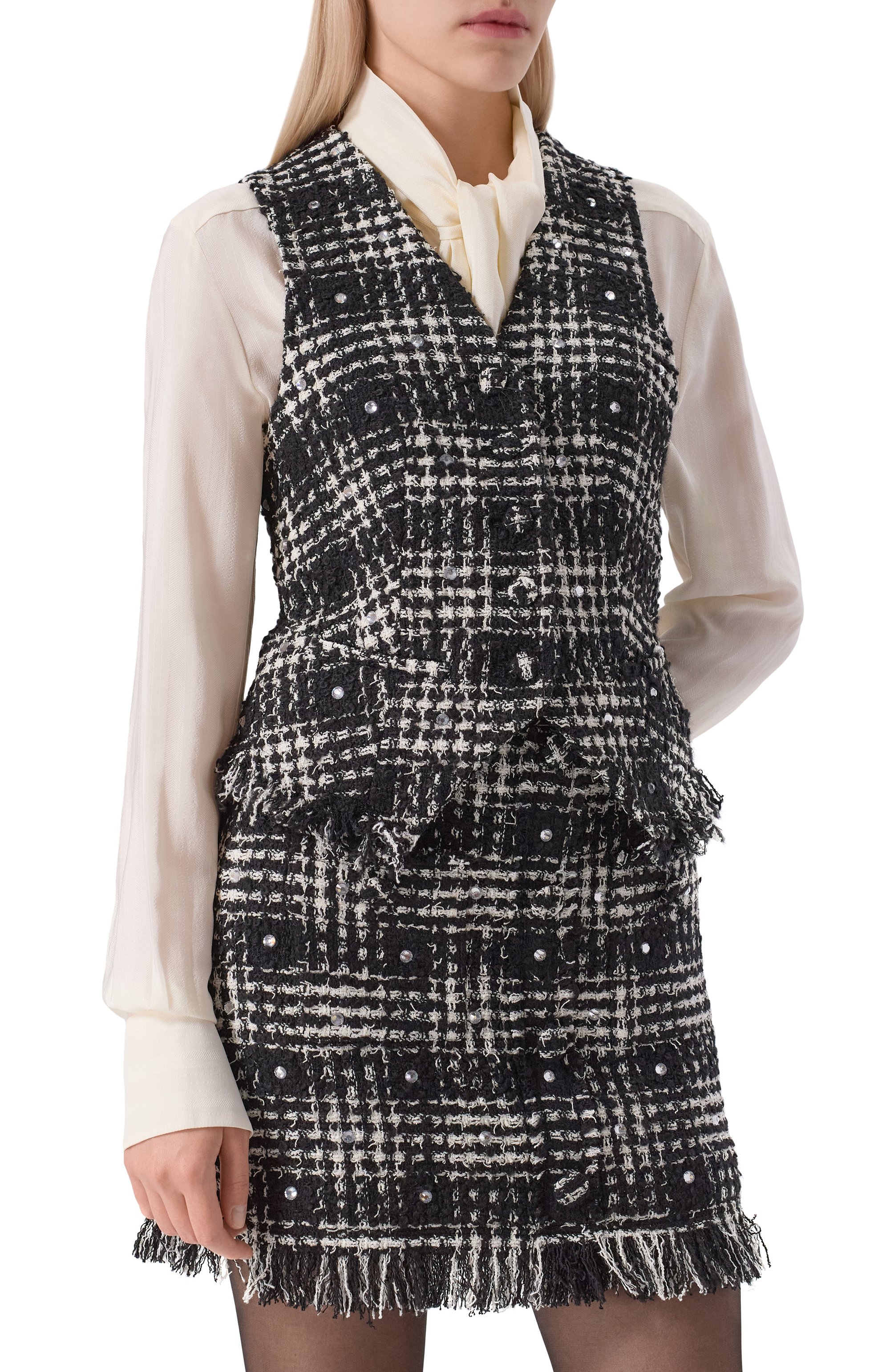 Твидовый жилет GIUSEPPE DI MORABITO, арт. 05FWWD354C 05326, фото 3