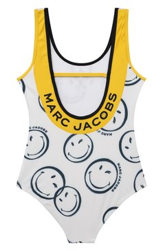 Детского слитный купальник MARC JACOBS (THE) белого цвета, арт. W60179/6A-12A | Фото 2 (Девочки Кросс-КТ: Купальники-пляж; Материал внешний: Синтетический материал; Материал сплава: Проставлено; Нос: Не проставлено; Ростовка одежда: 5 лет | 110 см, 9 лет | 134 см, 10 - 11 лет | 140 - 146см, 7 лет | 122 см)