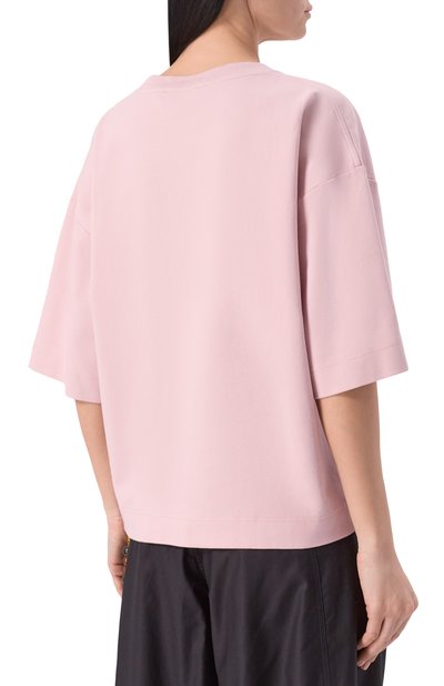 Хлопковая футболка DARKPARK розового цвета по цене 21800 руб., арт. WJE09/JER01, фото 4 Хлопковая футболка DARKPARK, арт. WJE09/JER01, фото 4