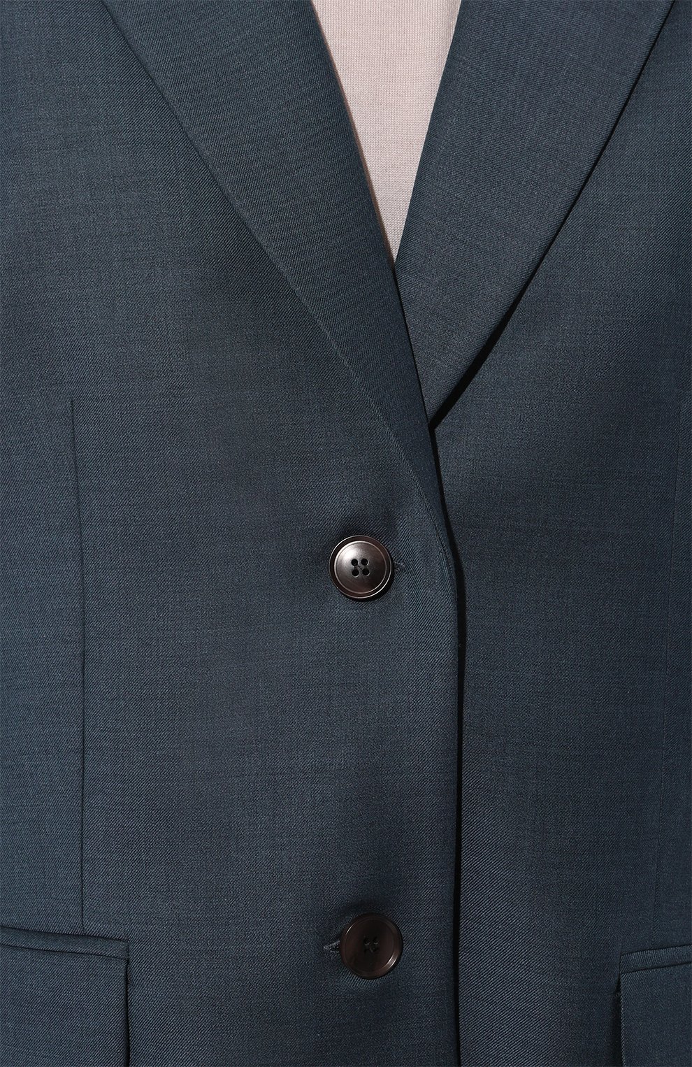 Шерстяной жакет LESYANEBO темно-синего цвета по цене 72000 руб., арт. SS24/H-424/Zig, фото 5 Шерстяной жакет LESYANEBO, арт. SS24/H-424/Zig, фото 5