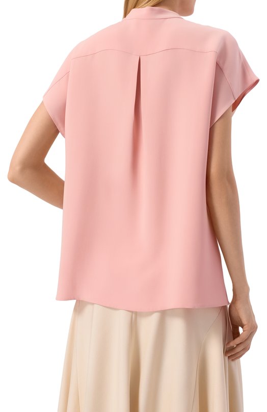 Шелковый топ Loro Piana FAL5480 Розовый  FAL5480 Фото 4