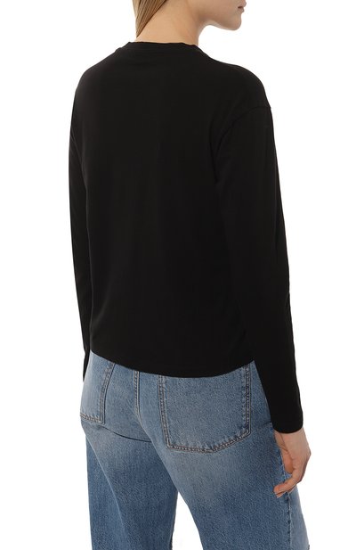 Хлопковый лонгслив JAMES PERSE, арт. WLJ3113/BLK, фото 4