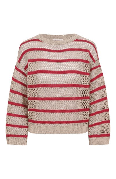 Женский льняной свитер BRUNELLO CUCINELLI, арт. MC0558900