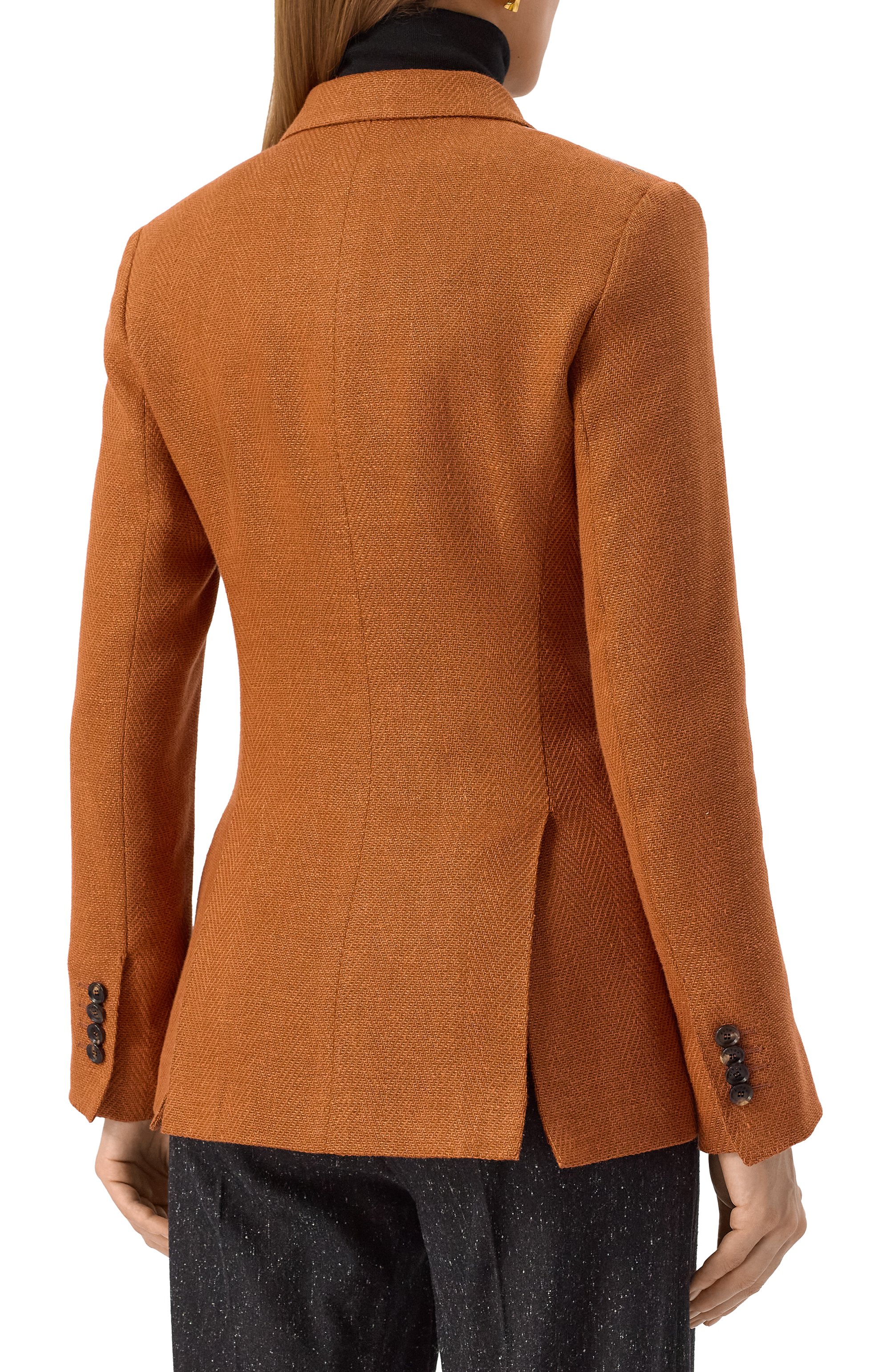 Жакет изо льна и шелка KITON, арт. D46523K0953E01, фото 4