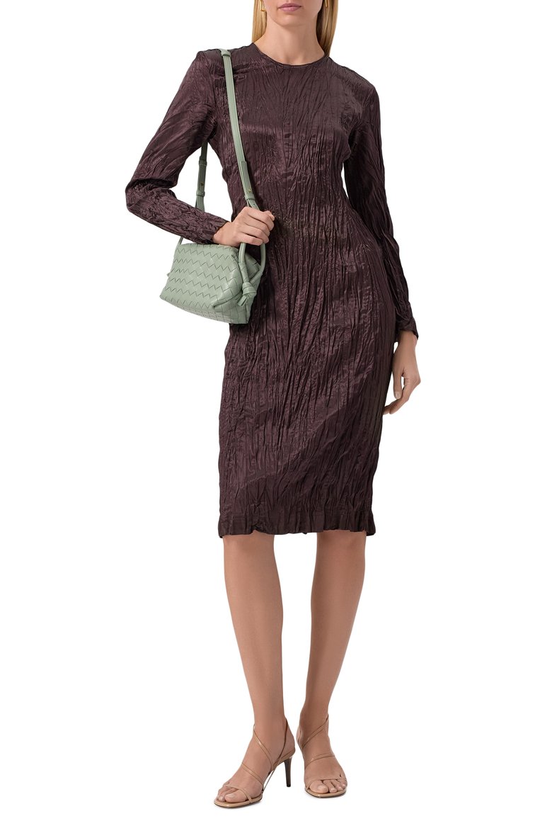 Атласное платье BOTTEGA VENETA, арт. 825490/V5G90, фото 1