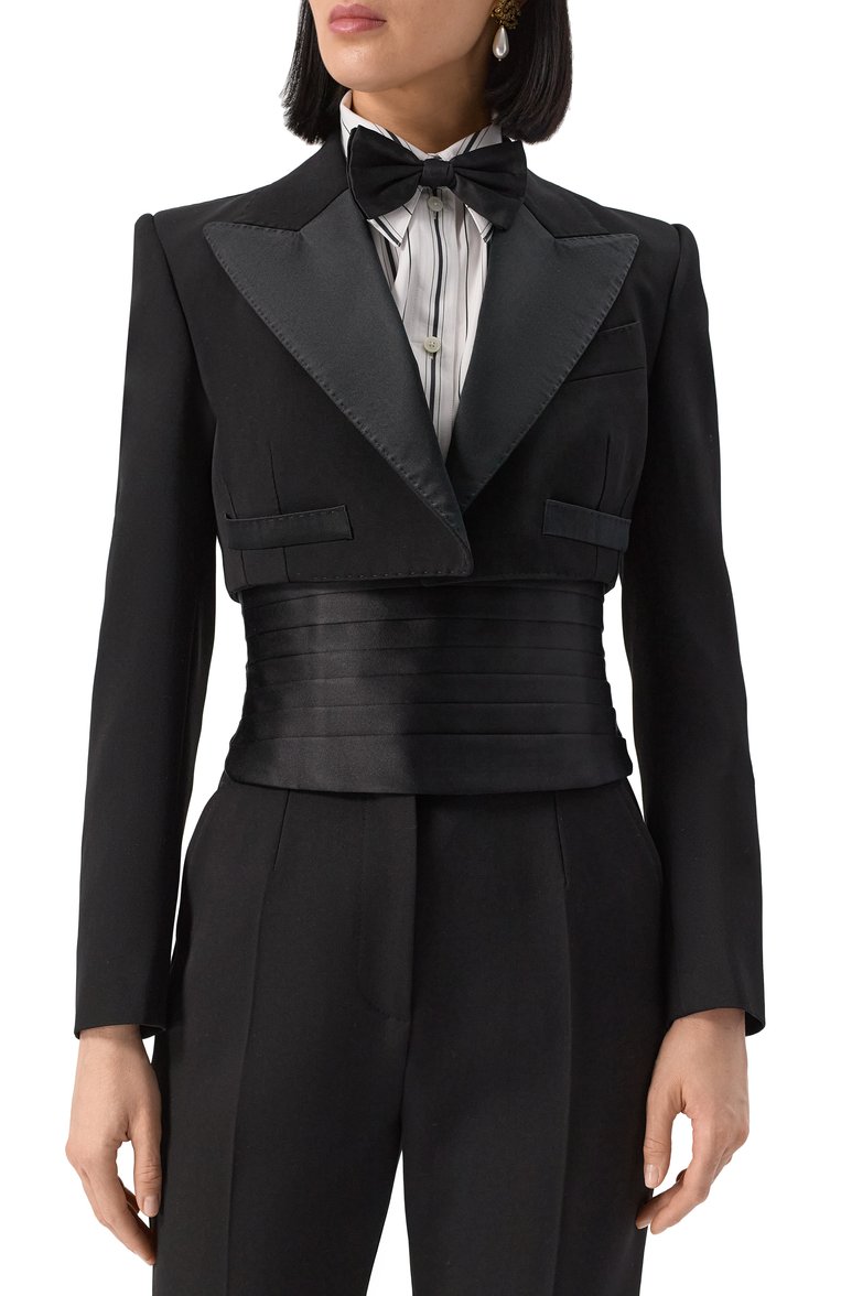 Жакет из шерсти и шелка DOLCE & GABBANA, арт. F29GFT/FU21E, фото 1