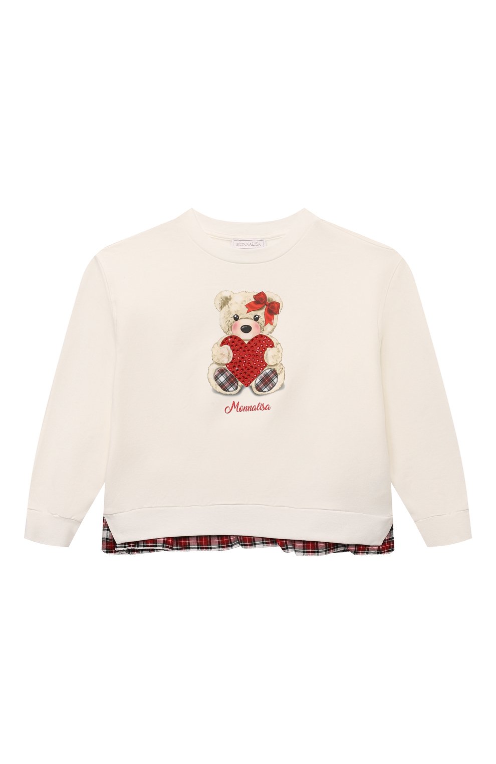 Хлопковый свитшот MONNALISA, арт. 19D638, фото 1