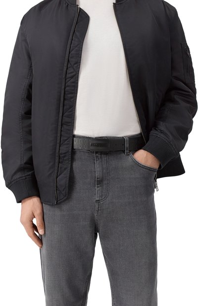 Кожаный ремень DIRK BIKKEMBERGS черного цвета по цене 11750 руб., арт. BKCU01221M115, фото 2 Кожаный ремень DIRK BIKKEMBERGS, арт. BKCU01221M115, фото 2