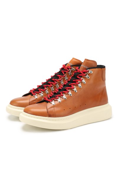 Кожаные ботинки ALEXANDER MCQUEEN, арт. 604247/WHRWD, фото 1