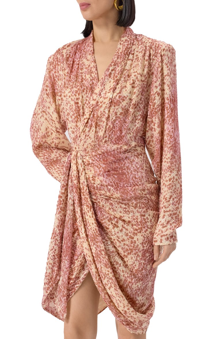 Платье из вискозы и шелка ISABEL MARANT, арт. 25PR00648FE/C1J06I, фото 3