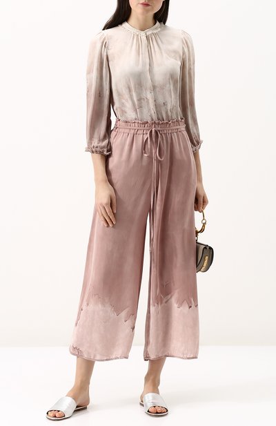 Укороченные шелковые брюки RAQUEL ALLEGRA, арт. Y76-6666, фото 2