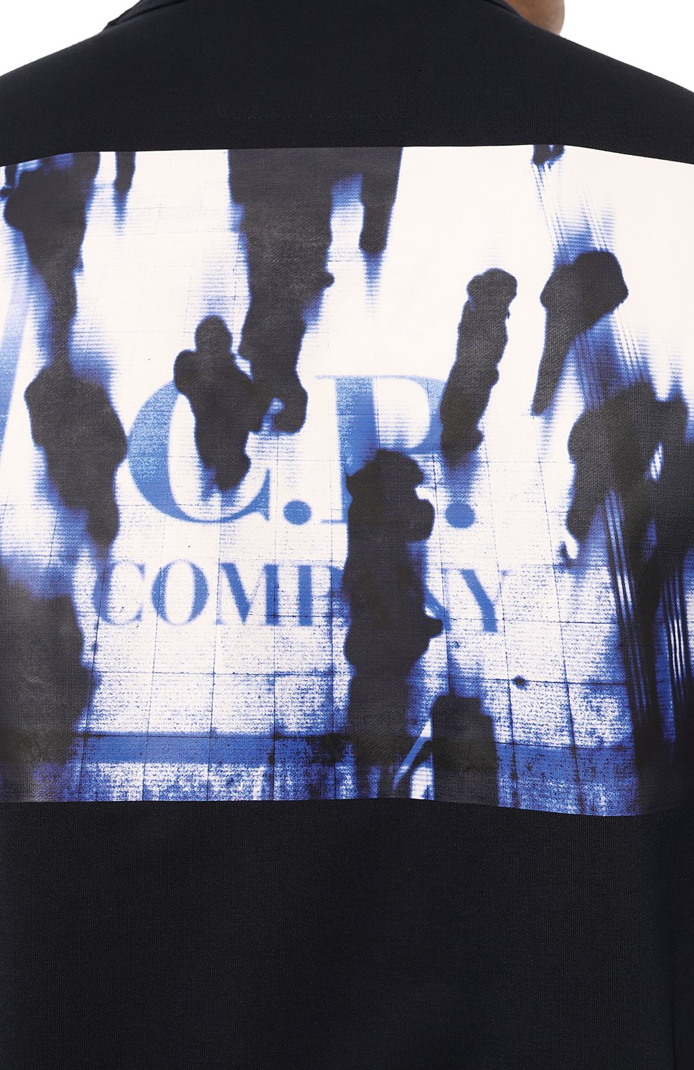 Хлопковый свитшот C.P. COMPANY темно-синего цвета по цене 24950 руб., арт. 15CLSS050A006452W, фото 5 Хлопковый свитшот C.P. COMPANY, арт. 15CLSS050A006452W, фото 5