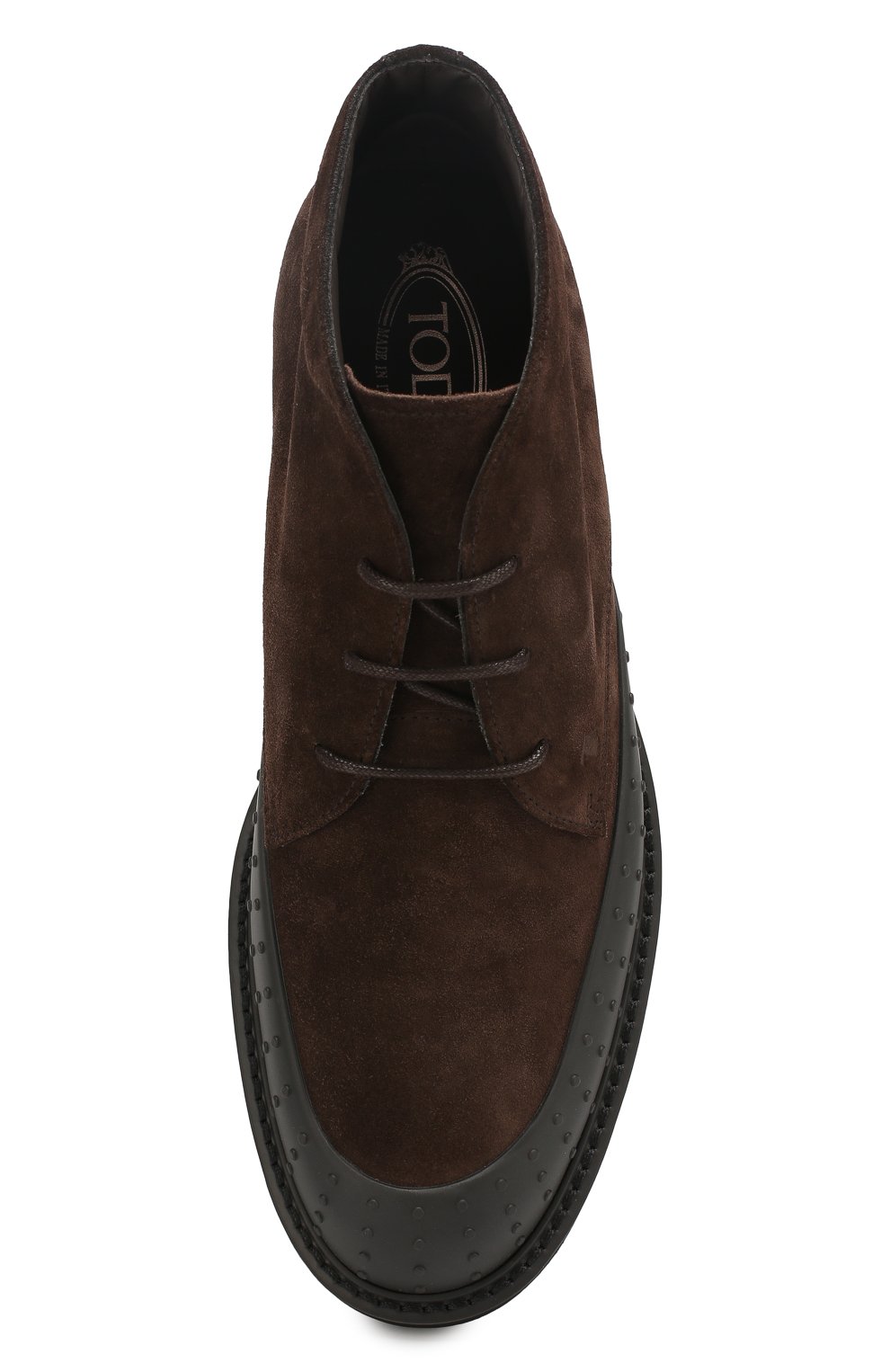Замшевые ботинки TOD’S темно-коричневого цвета по цене 61600 руб., арт. XXM05C0CD60RE0, фото 5 Замшевые ботинки TOD’S, арт. XXM05C0CD60RE0, фото 5