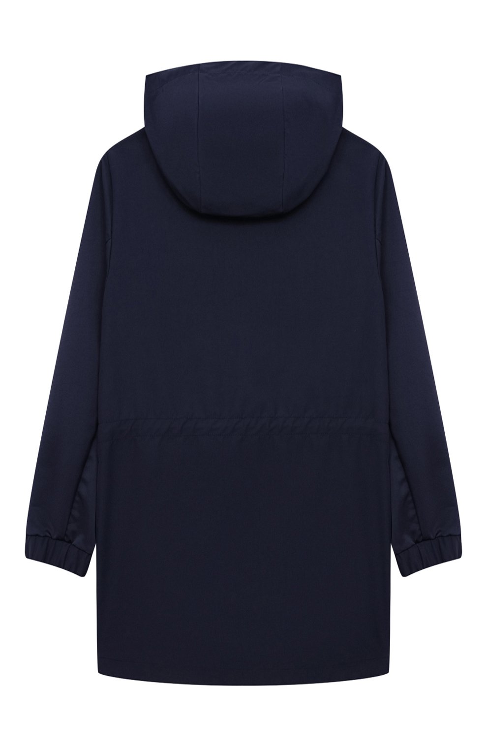 Парка с капюшоном MONCLER темно-синего цвета по цене 56100 руб., арт. G1-954-1C713-20-54A6F/8-10A, фото 2 Парка с капюшоном MONCLER, арт. G1-954-1C713-20-54A6F/8-10A, фото 2